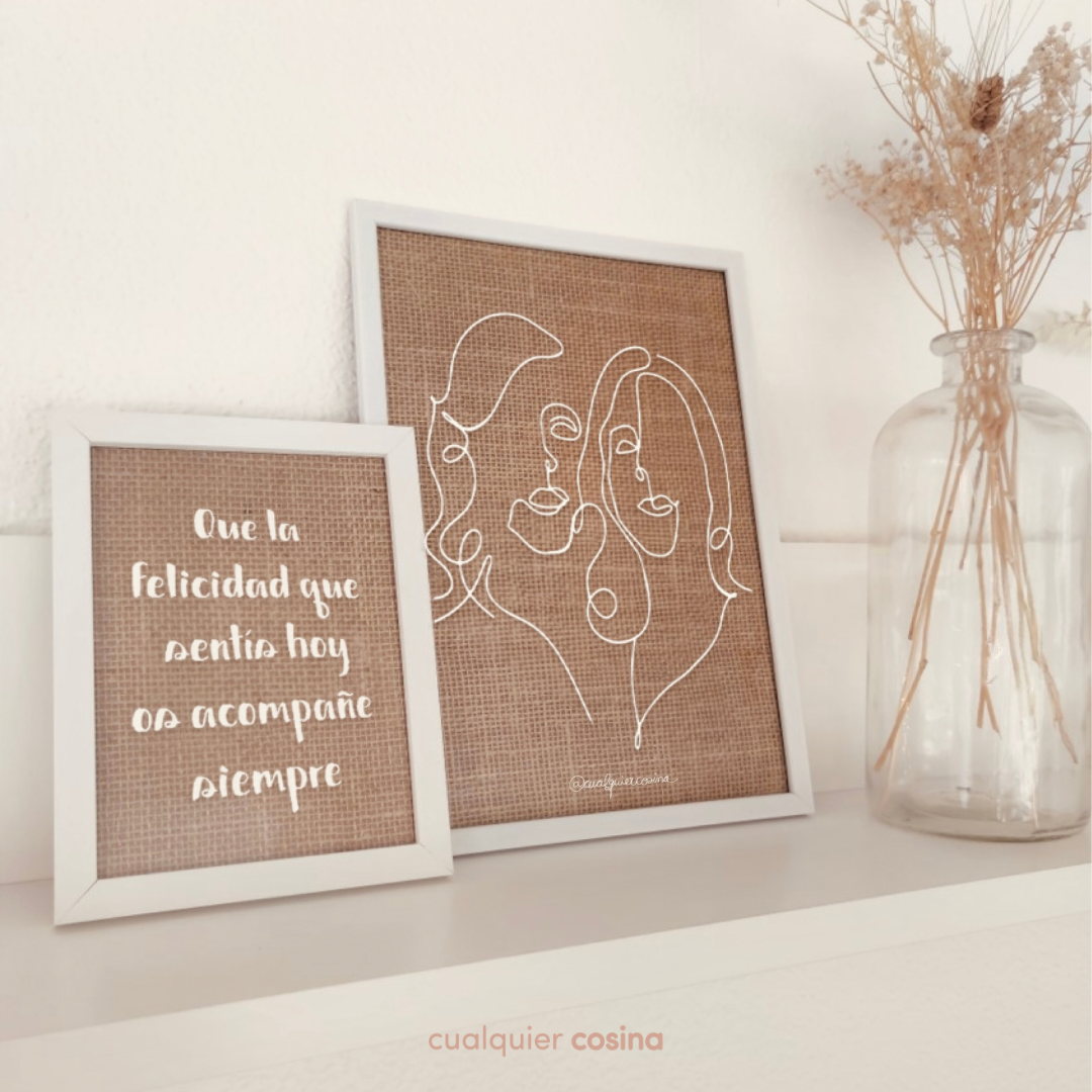 Line drawing - pack with phrase
