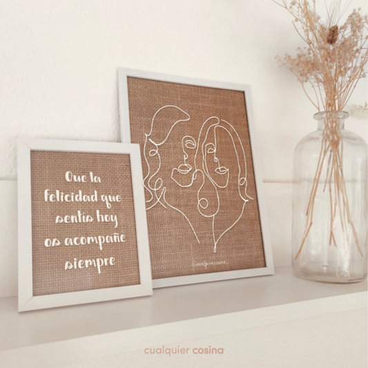 Line drawing - pack with phrase
